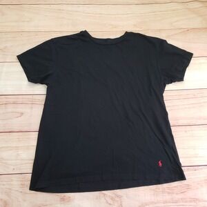 Polo Ralph Lauren Mens XL Slim Fit Black Red Pony Logo Casual Preppy Adult‎